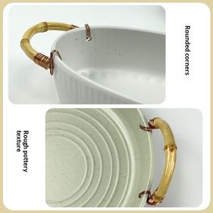 Plato de <span class=keywords><strong>melamina</strong></span> A5 personalizado con patrón sólido, estilo chino nuevo, para restaurante de hot pot, plato de champiñones y verduras, comercial - Product Image 4