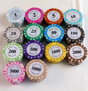 Ficha <span class=keywords><strong>de</strong></span> Póker Personalizada <span class=keywords><strong>de</strong></span> Las Vegas Monte Carlo, Suministro en Blanco, 500 Fichas <span class=keywords><strong>de</strong></span> Cerámica ABS en Estuche <span class=keywords><strong>de</strong></span> Aluminio, Juego <span class=keywords><strong>de</strong></span> Fichas <span class=keywords><strong>de</strong></span> Póker <span class=keywords><strong>de</strong></span> Arcilla con Maletín - Product Image 4