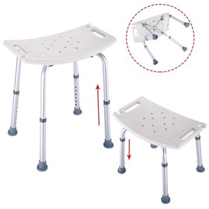 Chaise de <span class=keywords><strong>douche</strong></span> réglable, banc de bain sans dossier avec siège antidérapant, <span class=keywords><strong>tabouret</strong></span> de baignoire pour personnes âgées - Product Image 1