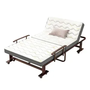 Portable Economical Folding Bed Strong Noon Break Bed Metal Frame Bed