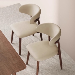 Silla de <span class=keywords><strong>Comedor</strong></span> de Madera Maciza de Abedul de Diseño Moderno y Contemporáneo, Respaldo Ergonómico, Ecológica, para Muebles de Hogar, Comedores de Hotel - Product Image 3