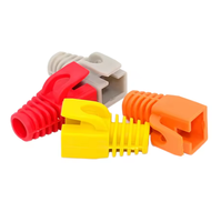 Langlebige PVC RJ45 CAT6/7 Ethernet-Netzwerk-Gummimanschette |   OD 7,5mm Kabelzugentlastung für Cat7 Männlichen Modularen Stecker