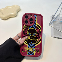 Coque de téléphone antichoc Fashion Designer alien JUL Gesture compatible avec iPhone Xs Xr 11 12 13 14 15 16 17 Pro Max