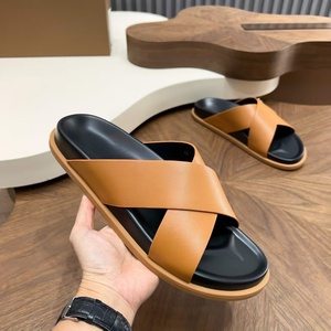 High Quality Men's Home Waterproof <b>Slippers</b> Thick Bottom Cushioning Casual Shoes Summer Outdoor Beach Sports <b>Slippers</b> - Product Image 2