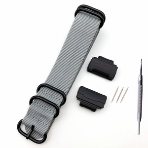 สายนาฬิกาไนล่อนสีทึบปรับได้ขนาด22มม. พร้อมอะแดปเตอร์สำหรับนาฬิกาคาสิโอ GA110 DW5600 - Product Image 2