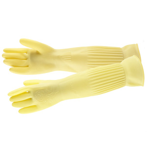 Gants en latex Seven Fairy extra longs beiges pour la vaisselle, imperméables, pour le nettoyage ménager - Product Image 3