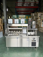 Konter Layanan Bar Langsung dari Pabrik, Workstation Bar Komersial Baru untuk Koktail & Jus dengan Fungsi Pembuat Es