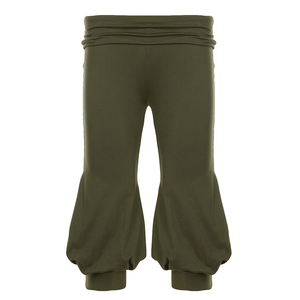Pantalon évasé taille basse en maille pour femme, coupe courte, couleur unie, décontracté, jambe large, style Y2K, streetwear, mode automne - Product Image 6
