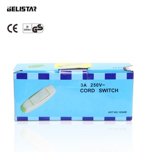 Beyaz başucu masa lambası anahtarı kablolama tekne tipi basma düğmesi - Product Image 3