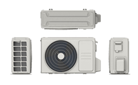 Jihp 18000btu — climatiseur fendu 50HZ 60HZ, avec pompe à chaleur, domestique, fabriqué en chine, Gree/Aux/chaigo/TCL/OEM