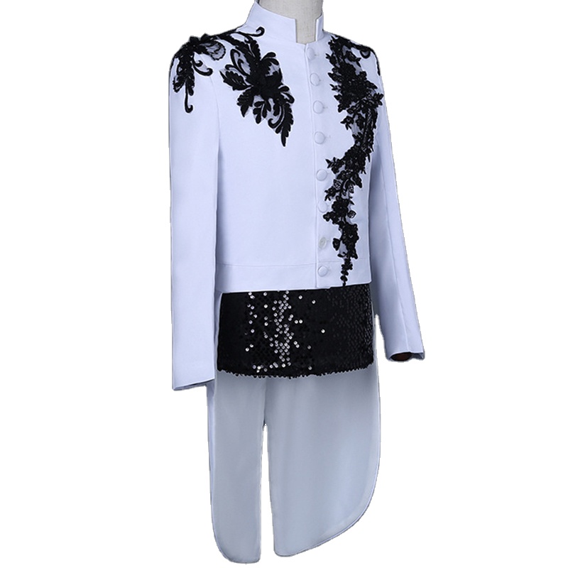 Black Lace Inlay Costume