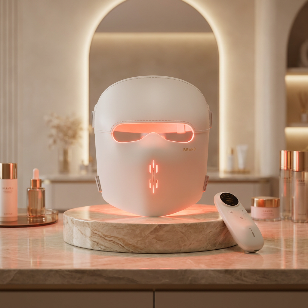 Smart 5D LED Facial Beauty Device Home Use Skin Care Mask Portable Rechargeable Self Care Equipment