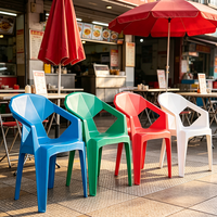 Chaise de salle à manger en plastique personnalisable, confortable, imperméable et empilable, idéale pour les restaurants, les patios et les jardins – Offre Spéciale