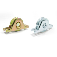 Roulettes de porte coulissante en acier à roulement unique en forme de U/V/Y, design moderne, roue de portail à poulie pour usage en entrepôt