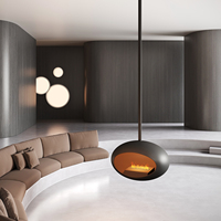 Cheminée suspendue au bioéthanol, poêle à alcool d'intérieur, décoration moderne pour la maison, foyer décoratif de luxe, flamme sans fumée