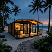 Maison conteneur extensible de luxe, préfabriquée et modulaire, 20ft 40ft, portable, pour appartement secondaire, hôtel, aparthôtel, complexe hôtelier, isolée