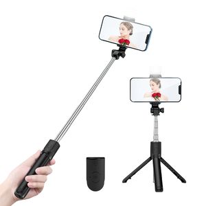 Smartphone LED Light Selfie Trípode Soporte Viajes <span class=keywords><strong>al</strong></span> aire libre Fotografía Estudio Video Selfie Stick Belleza en línea Soporte de transmisión en vivo - Product Image 2