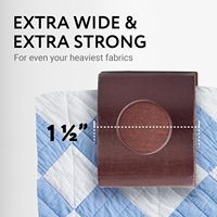 Porte-édredons et porte-tapisseries muraux en bois, double niveau, extra larges, design moderne et élégant, avec crochets à forte adhérence et barres, pour salon
