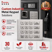 Clavier industriel étanche en acier inoxydable 4x4 16 touches IP65 à montage sur panneau avec rétroéclairage pour distributeur automatique de billets, kiosque et casier à colis