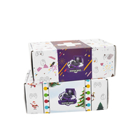 Boîte d'emballage personnalisée avec logo, en carton kraft recyclable, avec couvercle et base, inserts personnalisés, boîte en carton ondulé durable imprimée pour cadeau