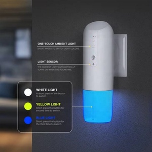 Household <b>Portable</b> Plug-In LED Multi-color Minimalist Apartment Night Light Scent <b>Diffuser</b> Automatic Spray Ambient Light - Product Image 5