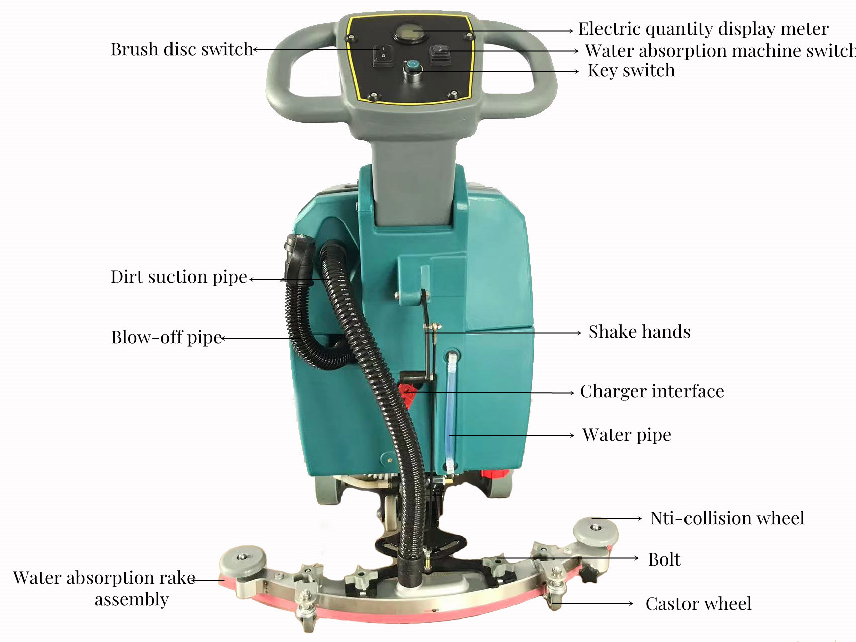Floor scrubber cleaning machine with CE in Shanghai