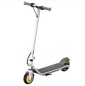 White Unisex 2 Wheel Electric Scooter C8 Electric Scooter 24V 10 - 20ah Two-wheel Scooter Teen Electronic 6inch 180W 66-265 Lbs