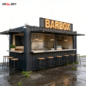 Barra de Bar Contenedor Multifuncional de Estilo Industrial con Cocina para Cafetería y Edificio de Oficinas, Uso en Exteriores - Product Image 6