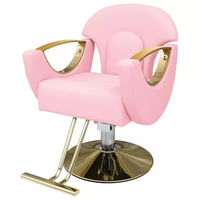 Fauteuil de Barbier Professionnel pour Salon de Coiffure – Chaise Inversée pour Permanente et Coloration, Tabouret de Coiffage
