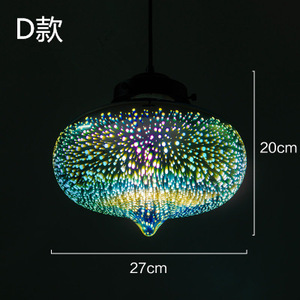 Lámpara Colgante de Cristal 3D Colorida, Estilo Retro, de Una Sola Cabeza, para Cafetería, Bar, Restaurante, Sala de Estar, Dropshipping Shopify - Product Image 4