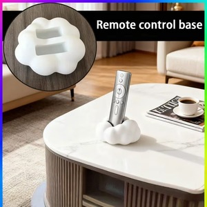 Cloud-Shaped Dual-Slot Remote Control Holder 3D Printed Desktop Storage Organizer For Home Decor - Product Image 4
