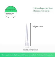 Embouts de pipette jetables universels pour laboratoire, 10 µl, 200 µl, 1 ml, 5 ml, embouts de pipette extra longs