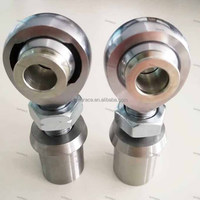 Adaptor Bantalan Sambungan Heim Rod End Baja dan Set Mur Pengunci 1/2, 3/8-24, 5/8-18, 3/4-16, 1 1/4 untuk Sasis Mobil Balap Sprint