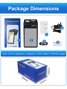 Bán buôn tùy chỉnh 8 inch máy tính bảng thông minh Màn hình cảm ứng <span class=keywords><strong>Android</strong></span> POS PC thanh toán tiền mặt đăng ký bán lẻ tất cả trong một hệ thống POS - Product Image 6