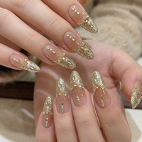 50pcs/Pak Mini Zircon Nail Charms Campuran Champagne Diamond 3d Diy Perlengkapan Kuku Dekorasi Seni Kuku