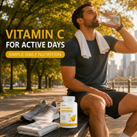 Capsules de Vitamine C Complexe à Marque Blanche OEM pour le Bien-être Immunitaire Quotidien, 120 Comprimés, Fabricant de Suppléments