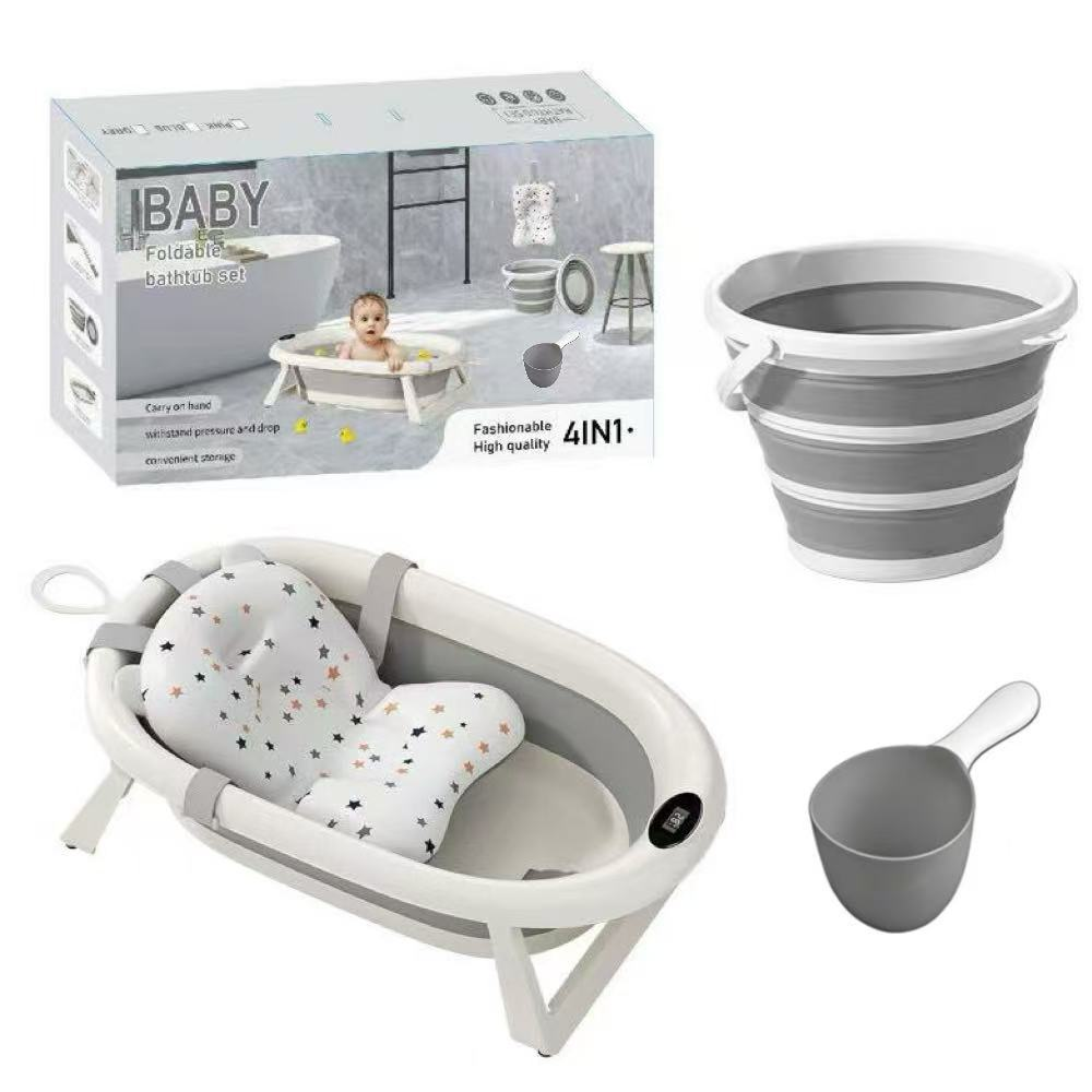 Ensemble de baignoire pliable pour bébé 4 en 1