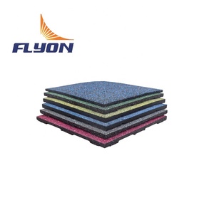 Wholesale <strong>Rubber</strong> <strong>Flooring</strong> <strong>Tiles</strong> Interlock <strong>Tiles</strong> Widely <strong>Used</strong> in Outdoor and Indoor - Product Image 3