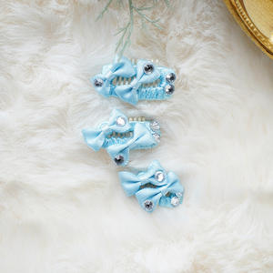 Huisdier Kat Hond Langharige hond Hoofdtooi Neus Volledige boor Beam Clip Haarspeld BB Clip Polyester Prinses Windboog FJ004 - Product Image 2