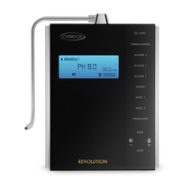 Pemurni Air Alkali Ionizer Listrik Chanson Bersertifikasi NSF Warna Hitam untuk Penggunaan Rumah Tangga Pemasangan Keran Garansi 1 Tahun Dapur