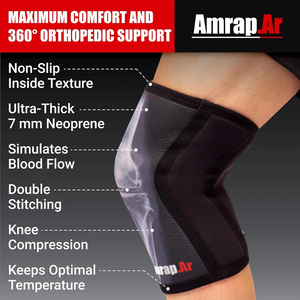 Powerlifting 7Mm Knie Mouwen Knie Compressie Gym Squat Training 5Mm 7Mm Neopreen Gewichtheffen Kniesteun - Product Image 4