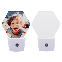 Cadre photo en acrylique sensible à la lumière pour sublimation, avec prise US, pour impression DIY, décoration intérieure