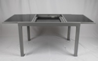120/180cm longueur réglable en aluminium extérieur grand verre jardin pique-nique et Table basse
