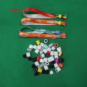 Đảng tùy chỉnh Làm cho đồng bằng vải lễ hội vải lối vào sự kiện thăng hoa satin dây đeo cổ tay với thùng Ổ khóa cho buổi hòa nhạc - Product Image 6