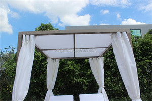 Meubles de jardin de style luxueux pour l'extérieur, chaise longue de piscine, cadre de gazebo en poly rotin, lit - Product Image 3