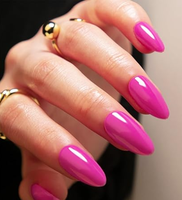 Faux ongles courts en gros, design français, capsules d'ongles transparentes à presser