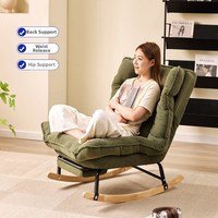 Fauteuil à bascule pivotant moderne et durable, design confortable et doux, multifonctionnel, écologique, léger, pour appartement et hôtel