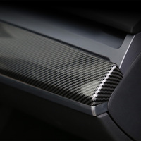 Autocollant décoratif pour Tesla Model 3/Y/YL, garniture de console centrale, kit de mise à niveau intérieur segmenté, ABS mat/brillant, type adhésif