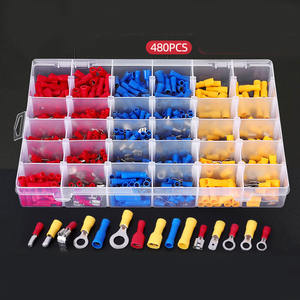 Kit <span class=keywords><strong>de</strong></span> Terminales <span class=keywords><strong>de</strong></span> Cable Aislados, Espátula para Crimpar Cables, Terminales <span class=keywords><strong>de</strong></span> Anillo, Terminales <span class=keywords><strong>de</strong></span> Horquilla, Terminales <span class=keywords><strong>de</strong></span> Anillo Enrollados - Product Image 6