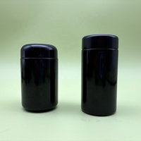 Pot en verre UV Mirone noir de 100 ml avec bouchon sécurité enfant